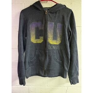 Signorelli University CU Denver Full Zip Hoodie Gray S University of Colorado